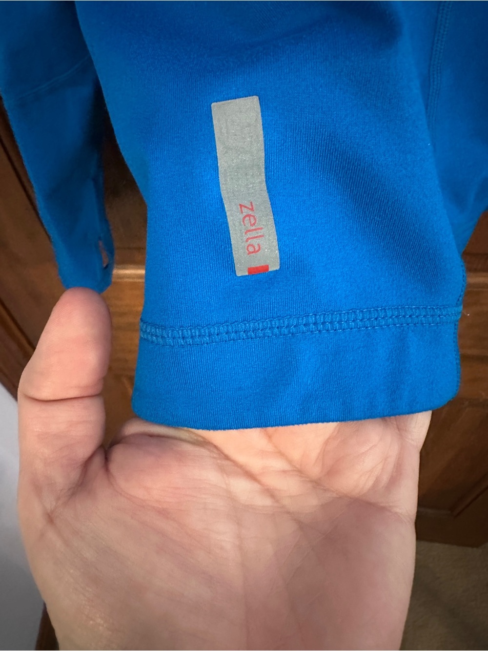 Zella Bright Blue Full Zip Workout Jacket NWOT Stretch Athletic Active Zip Up XL - Picture 7 of 9